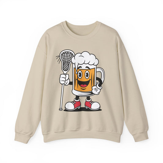 Lax Bro Crewneck Sweatshirt - Chugsy McCradle Design