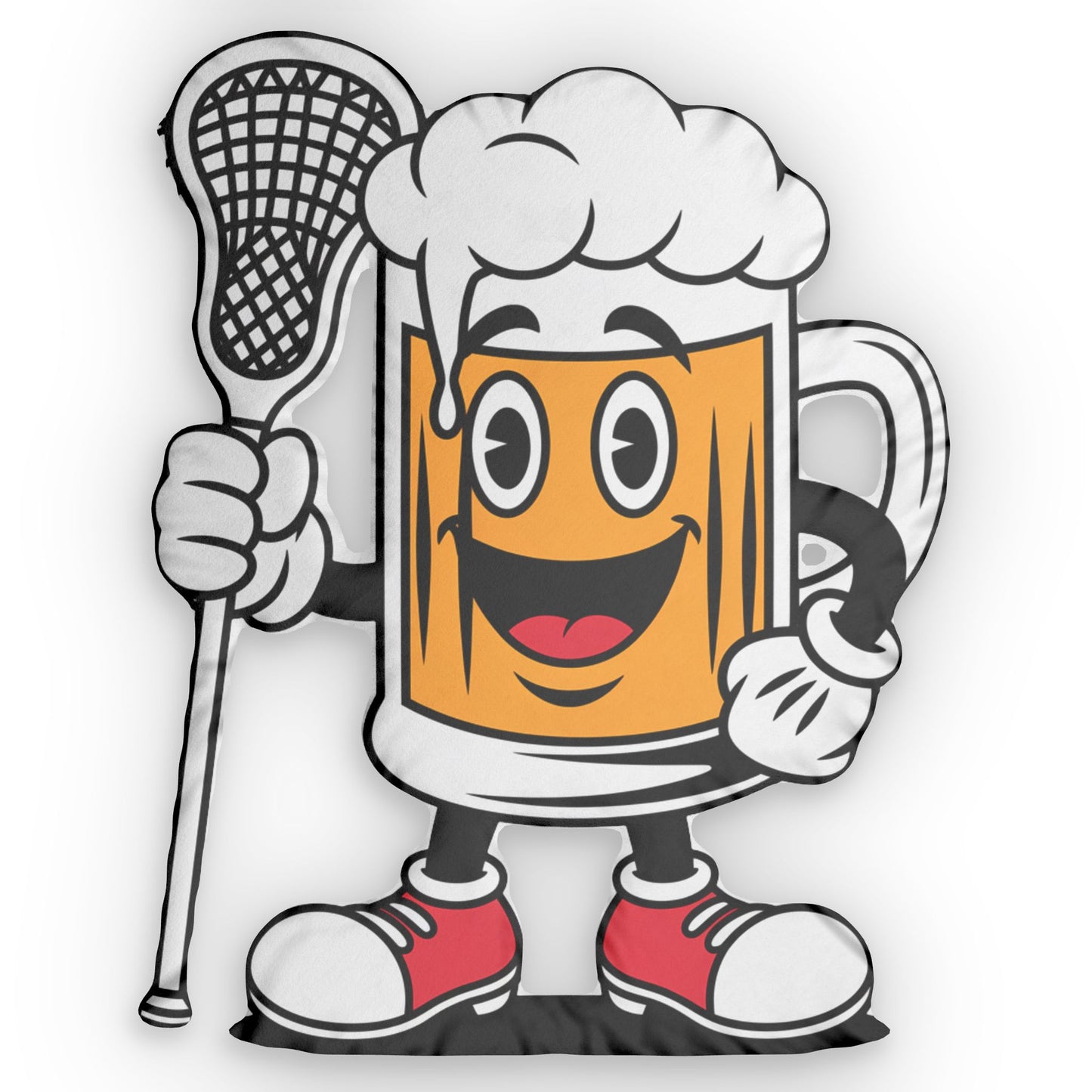 Custom Shaped Pillow - Chugsy McCradle Lax Bro Gift