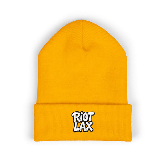 Beanie Hat Embroidered with RIOT LAX