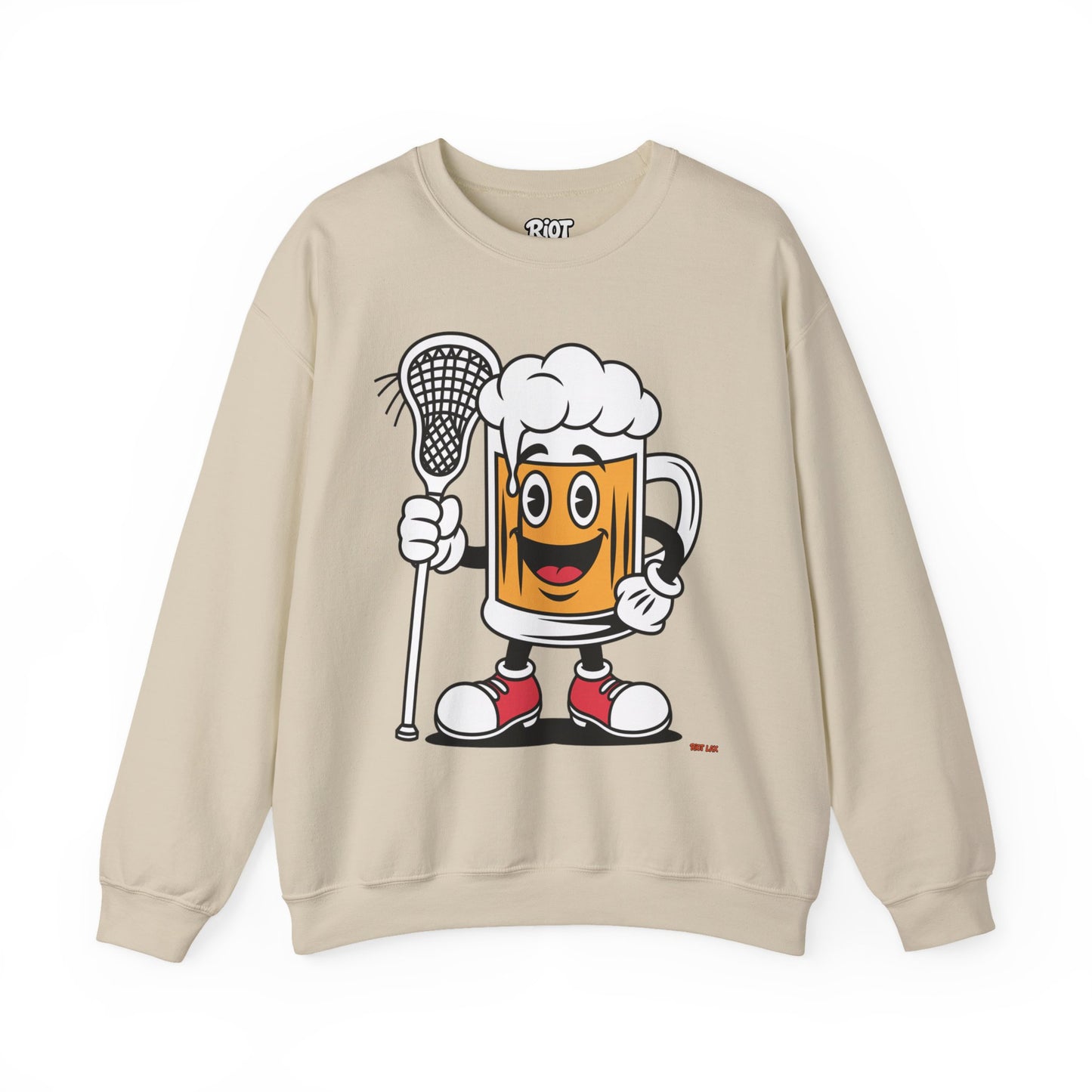 Lax Bro Crewneck Sweatshirt - Chugsy McCradle Design