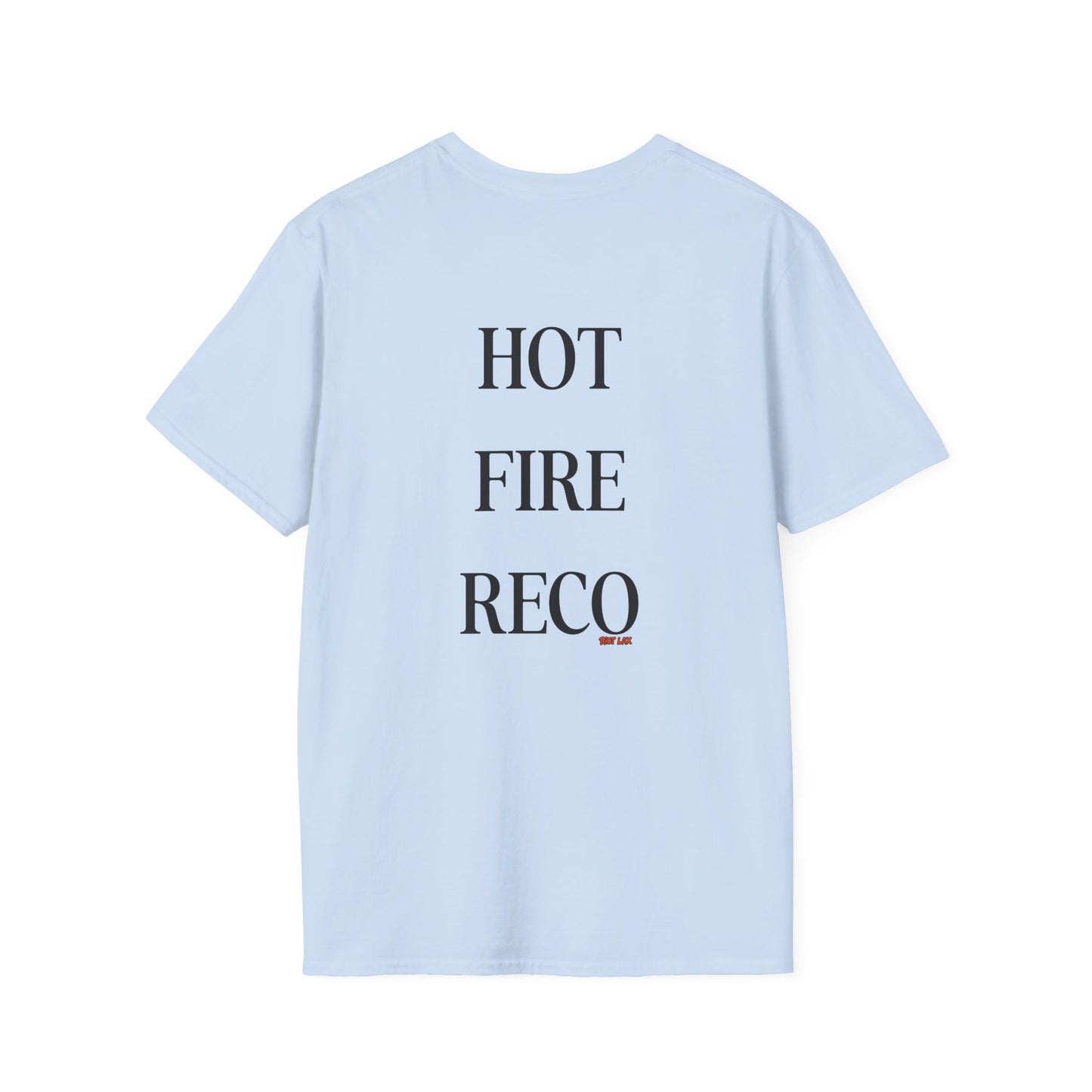 Lacrosse Defense Terms T-Shirt — 'Hot, Fire, Reco' Classic Defense Tee