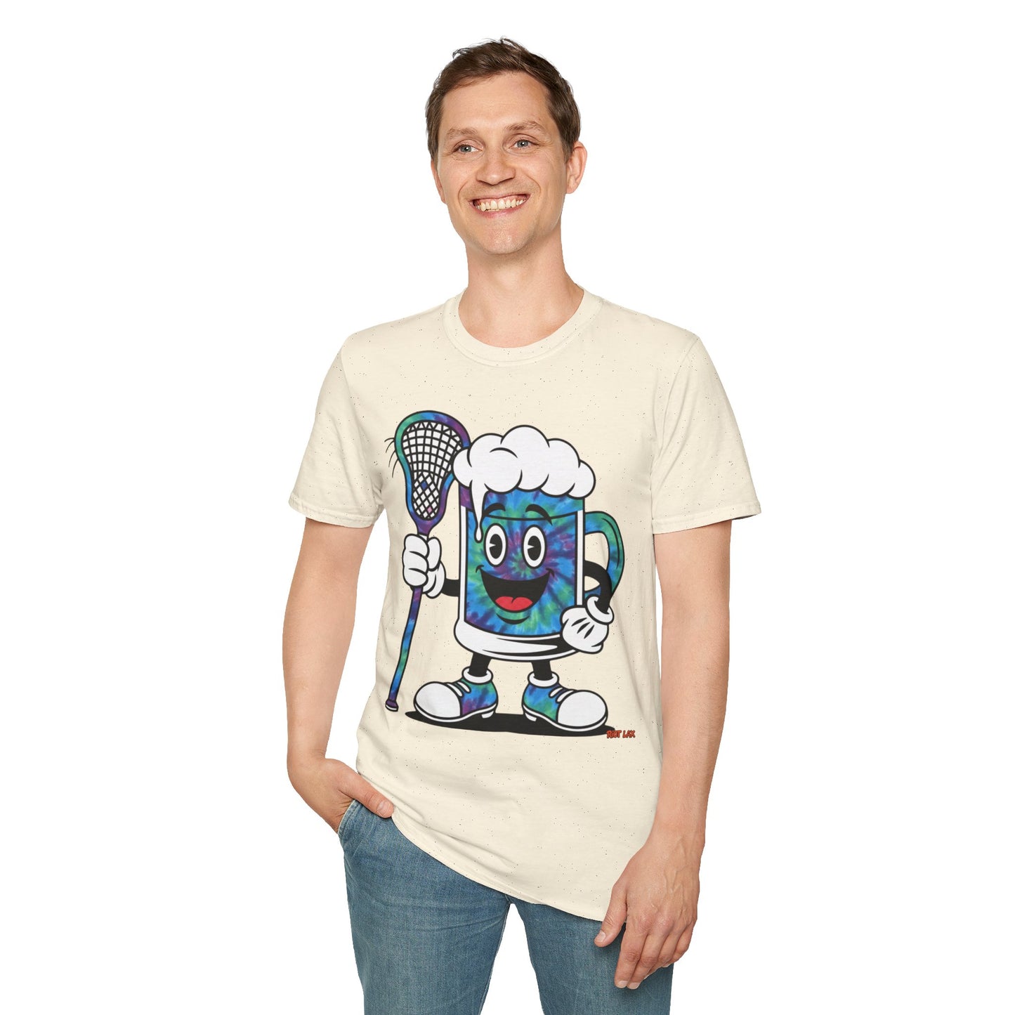 Tie Dye Me— Retro Cartoon Brew Mascot Tee