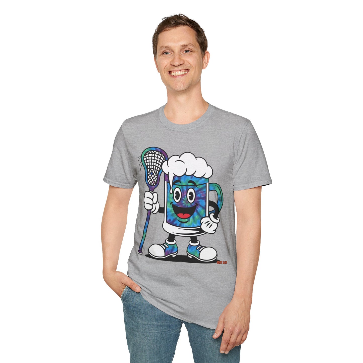 Tie Dye Me— Retro Cartoon Brew Mascot Tee