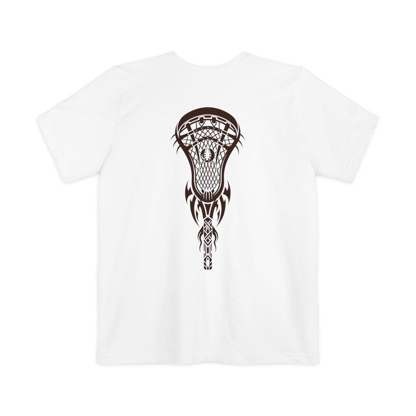 Lacrosse Back Graphic Pocket T-Shirt — Fun Team-Style Design