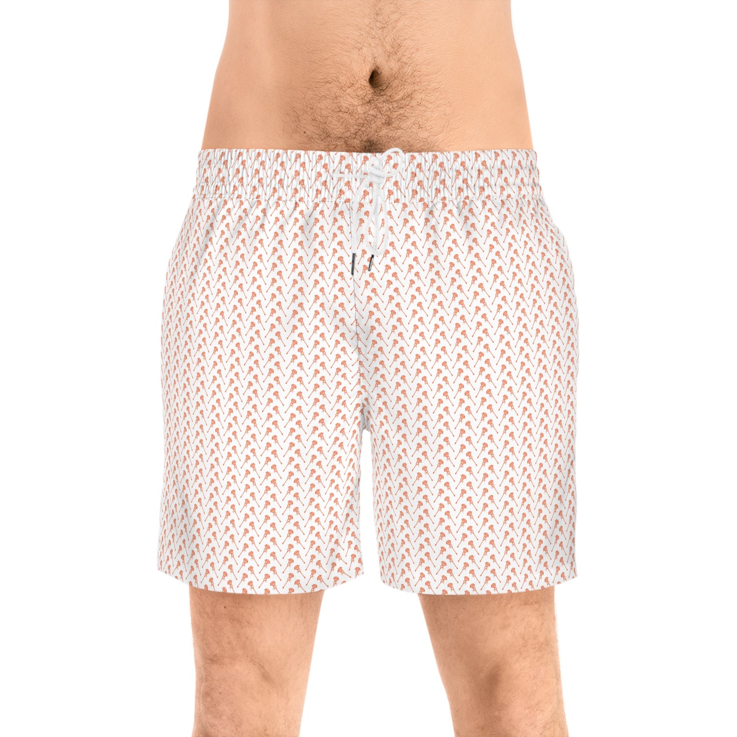 Men's LAX Swim Shorts - Stylish Beachwear, Summer Swim Trunks, Lacrosse Gifts, Perfect for Vacations, Trendy Swimwear
