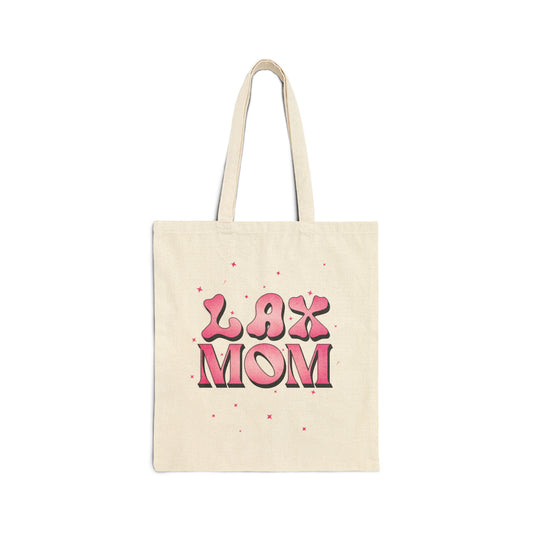 LAX MOM Cotton Canvas Tote Bag
