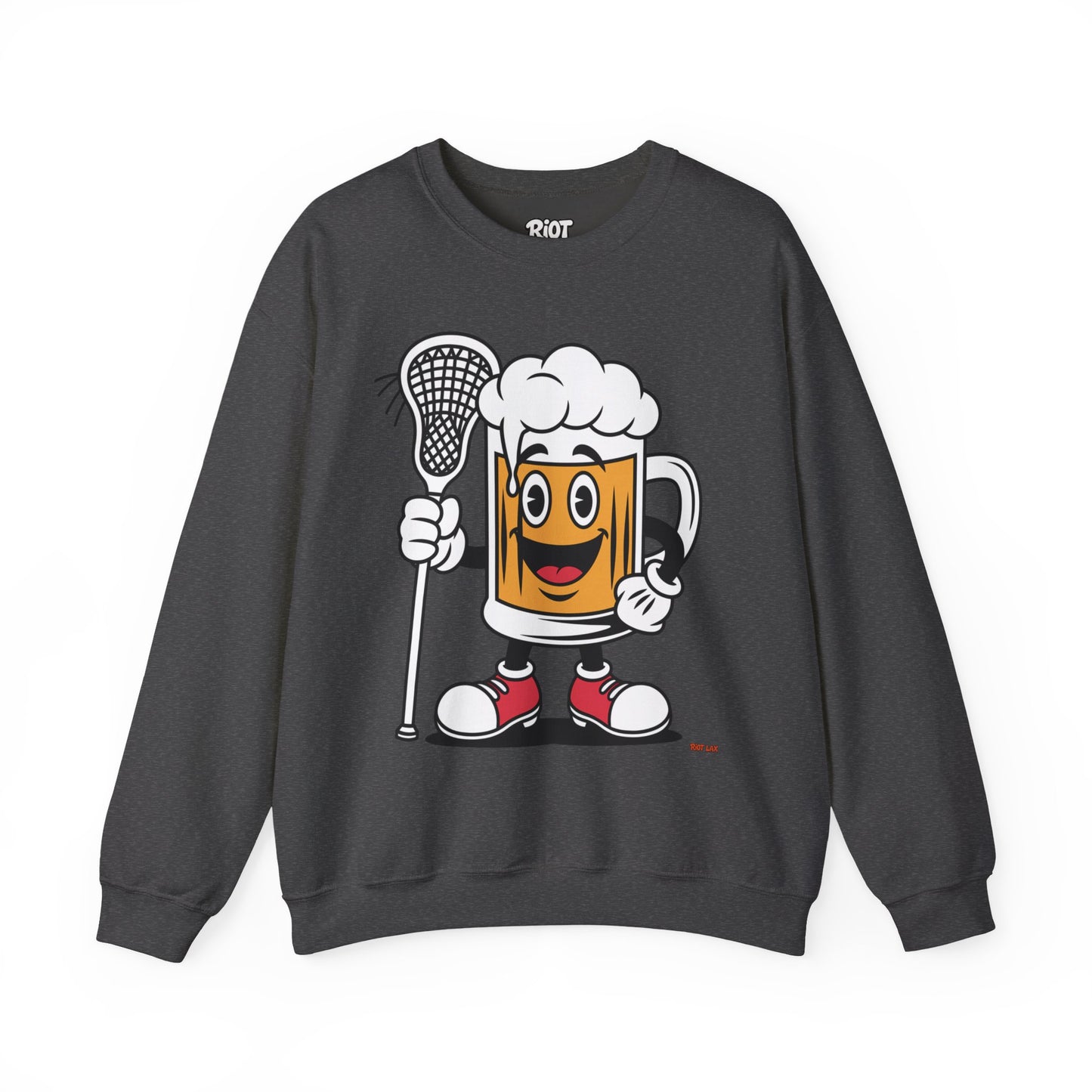 Lax Bro Crewneck Sweatshirt - Chugsy McCradle Design