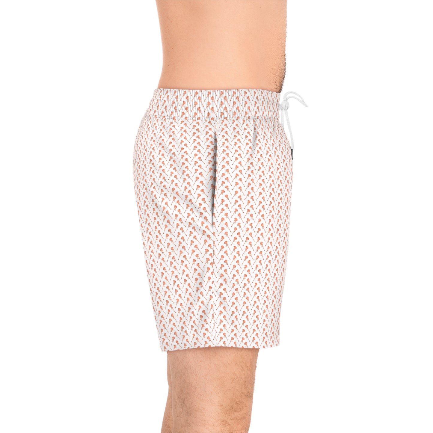 Men's LAX Swim Shorts - Stylish Beachwear, Summer Swim Trunks, Lacrosse Gifts, Perfect for Vacations, Trendy Swimwear