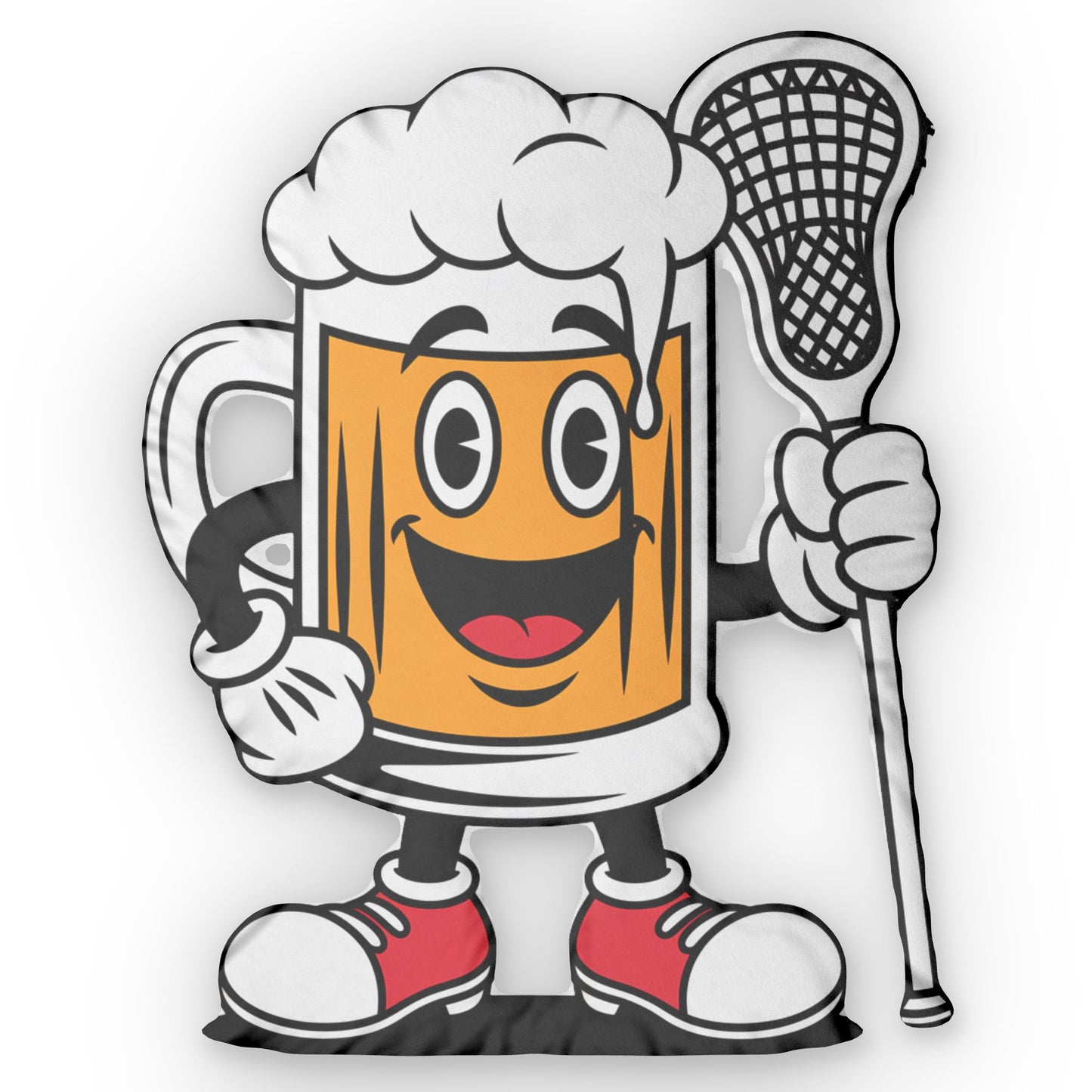 Custom Shaped Pillow - Chugsy McCradle Lax Bro Gift