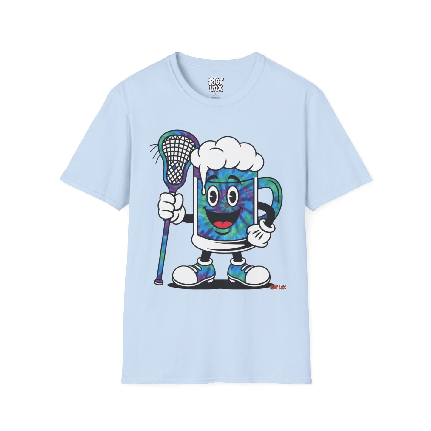 Tie Dye Me— Retro Cartoon Brew Mascot Tee
